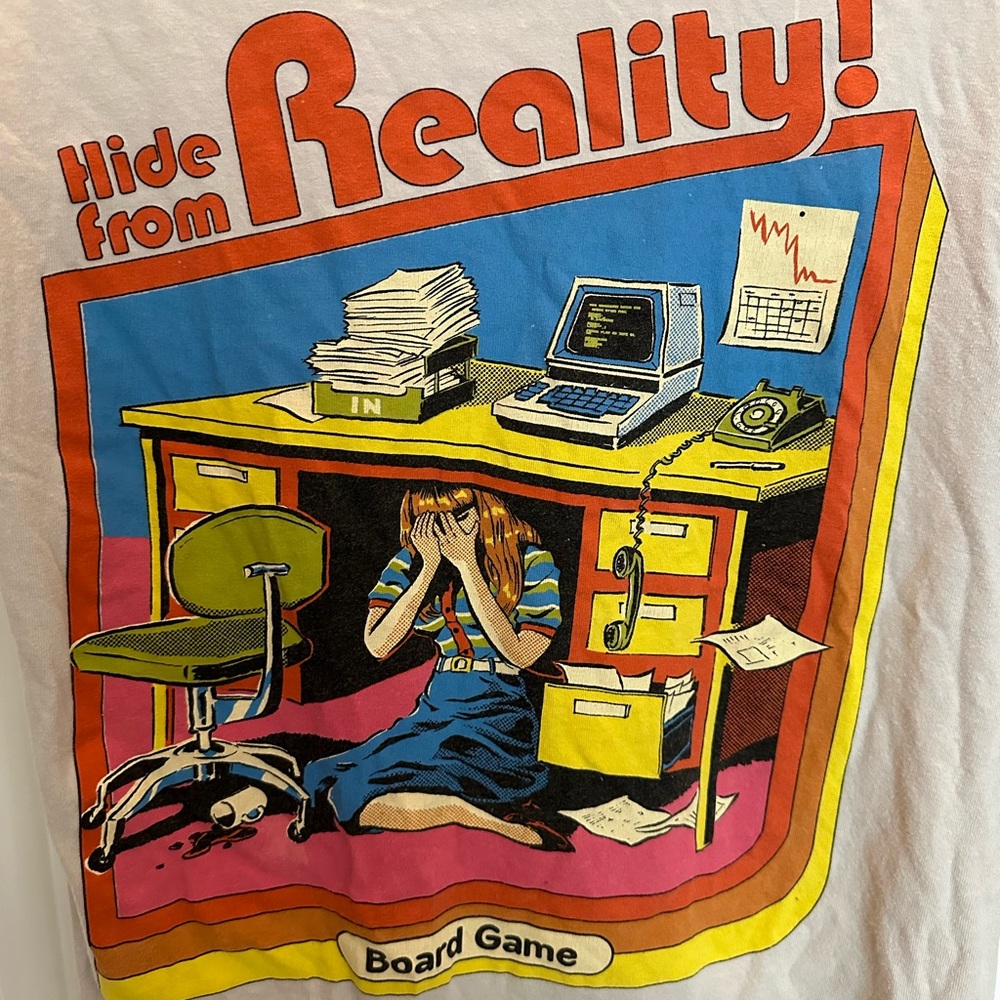Spencer’s Hide Away From Reality Retro Graphic Tee